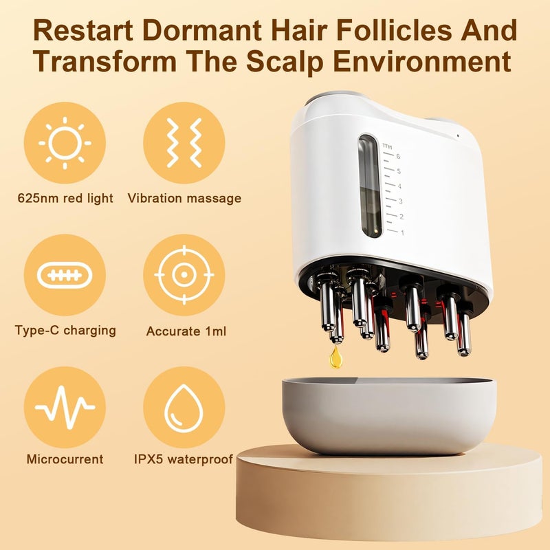 2-in-1 electric scalp massage and hair care essential oil introduction comb scalp care hair care comb - Image 4