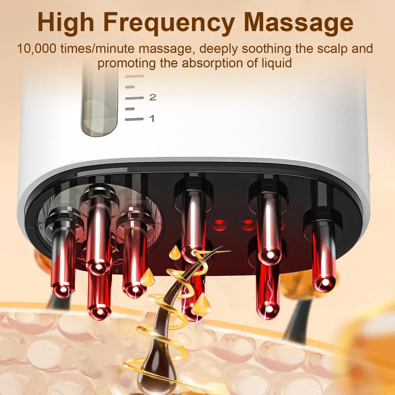 2-in-1 electric scalp massage and hair care essential oil introduction comb scalp care hair care comb - Image 5