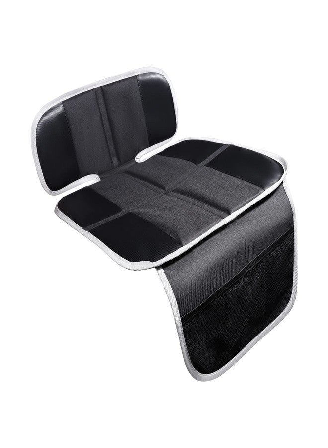 TAPHA Car Seat Protector for Child Car Seat, Non-Slip Waterproof Car Seat Protector for Leather Seats with Thick Padding and Mesh Storage Pockets, Baby Seat Protectors Under Carseat - Image 1