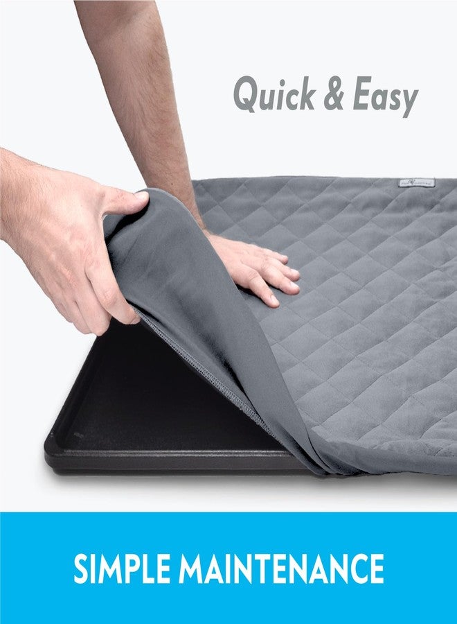 Paw Inspired Fitted Fleece Liner for Ferret Nation, Critter Nation Cage for Ferrets, Rats, Chinchillas, Hedgehogs & Other Small Animals (Gray, Shelf Liner) - Image 4