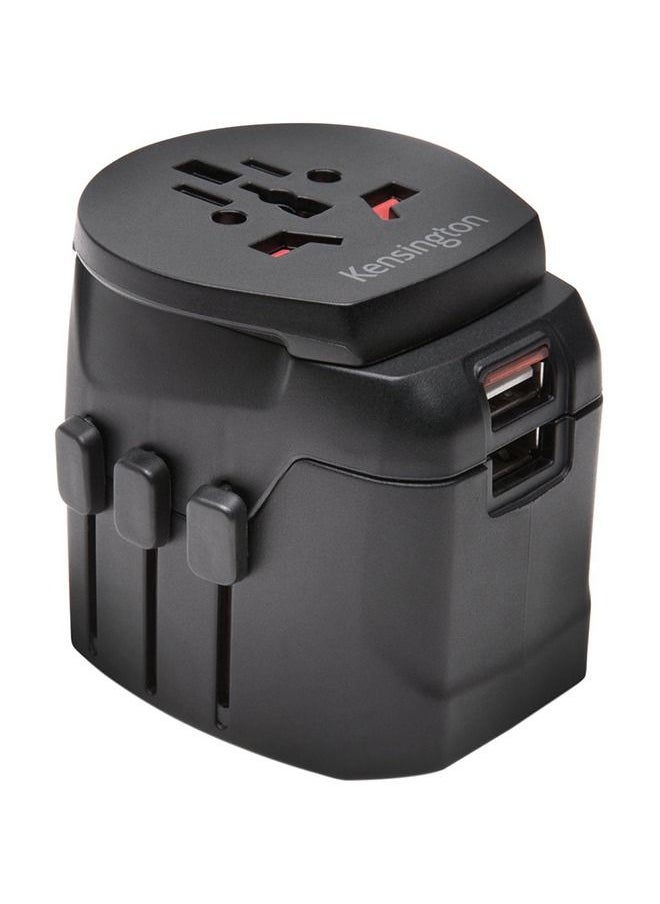 Kensington - Kensington International All in One Power Adapter Plug with Dual USB Ports - Image 1