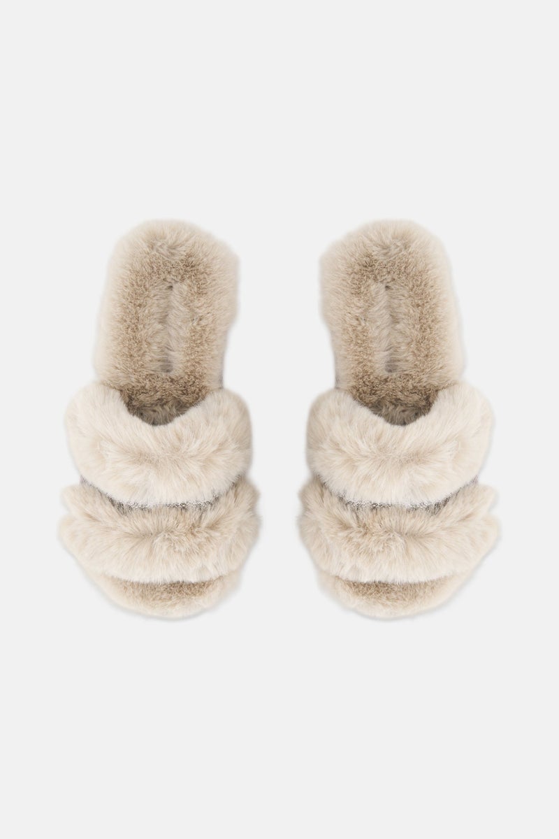 Michael Kors Women Medium Scarlett Slip On Slippers, Grey - Image 3