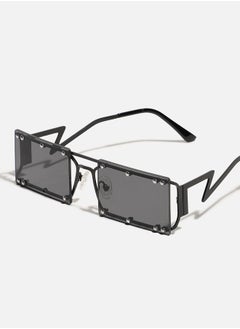 Haute Sauce Black Rectangular Sunglass  - Image 4