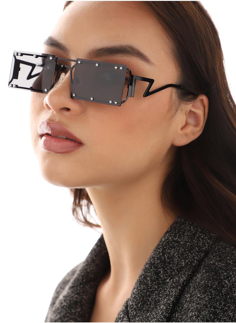 Haute Sauce - Black Rectangular Sunglass - Image 1