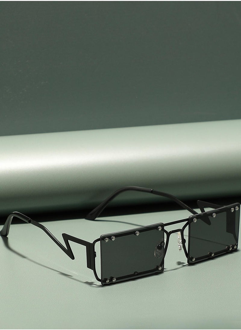 Haute Sauce - Black Rectangular Sunglass - Image 1