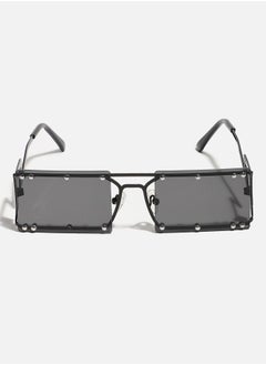Haute Sauce Black Rectangular Sunglass  - Image 1
