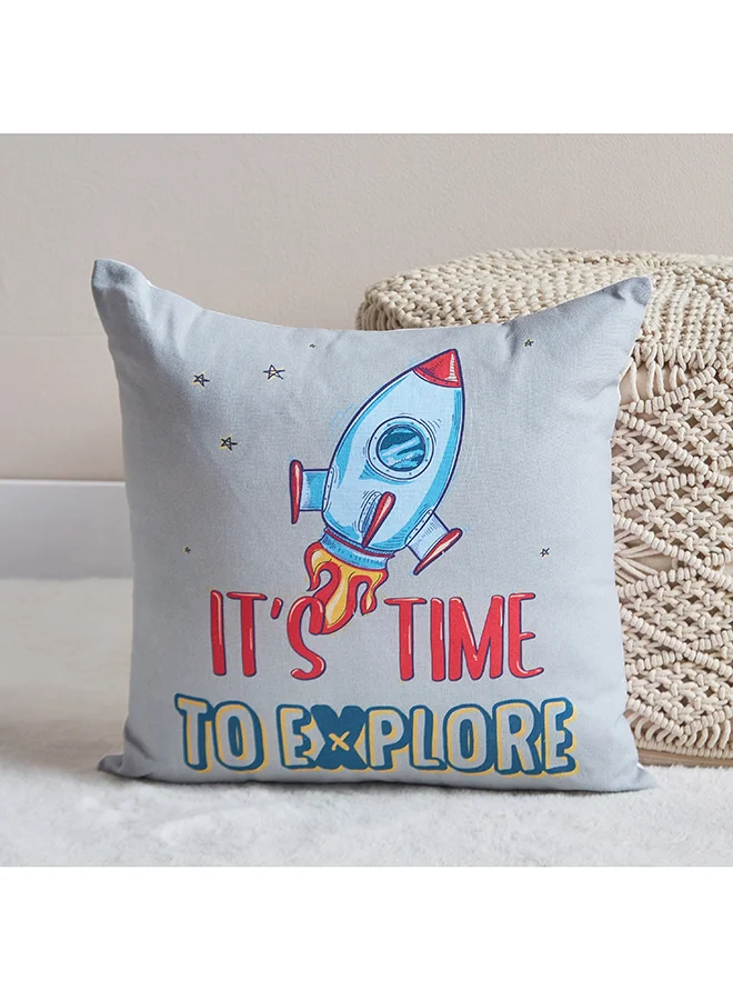 Home Box Harry Play Date Explore Cotton Duck Filled Cushion 40 x 40 cm