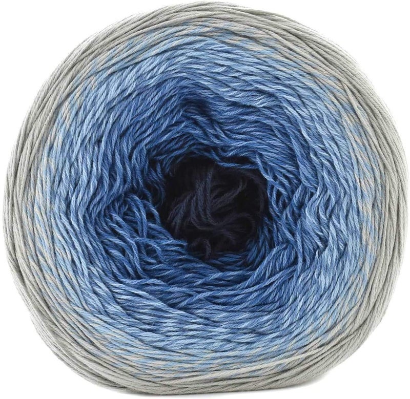 خيوط قطنية زهور قوس قزح 55 قطن 45 أكريليك 250غ 1094 ياردة خيوط متعددة الألوان لرياضة الكروشيه ربيع صيف 271