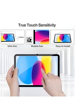 PRIMO PLUS Tempered Glass Screen Protector For Apple IPad 10th Generation (2022) 10.9 Inches, Clear  - Image 3
