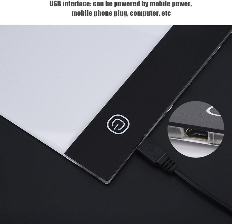كلاراكو لوحة رسم تتبعية ضوئية، لوحة رسم تتبعية بإضاءة LED USB مقاس A4 مع كابل USB (سطوع قابل للتعديل بثلاث مستويات) - Image 5