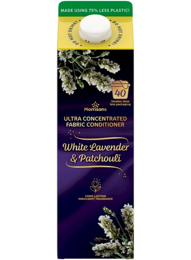 Morrisons White Lavender And Patchouli Fabric Conditioner 40 Washes 1L - Image 1