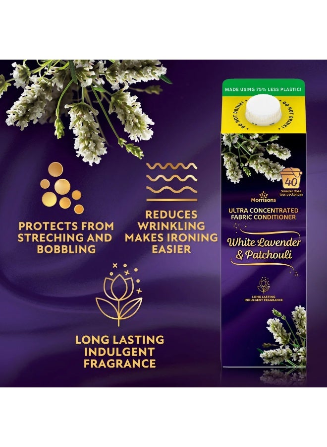 Morrisons White Lavender And Patchouli Fabric Conditioner 40 Washes 1L - Image 2