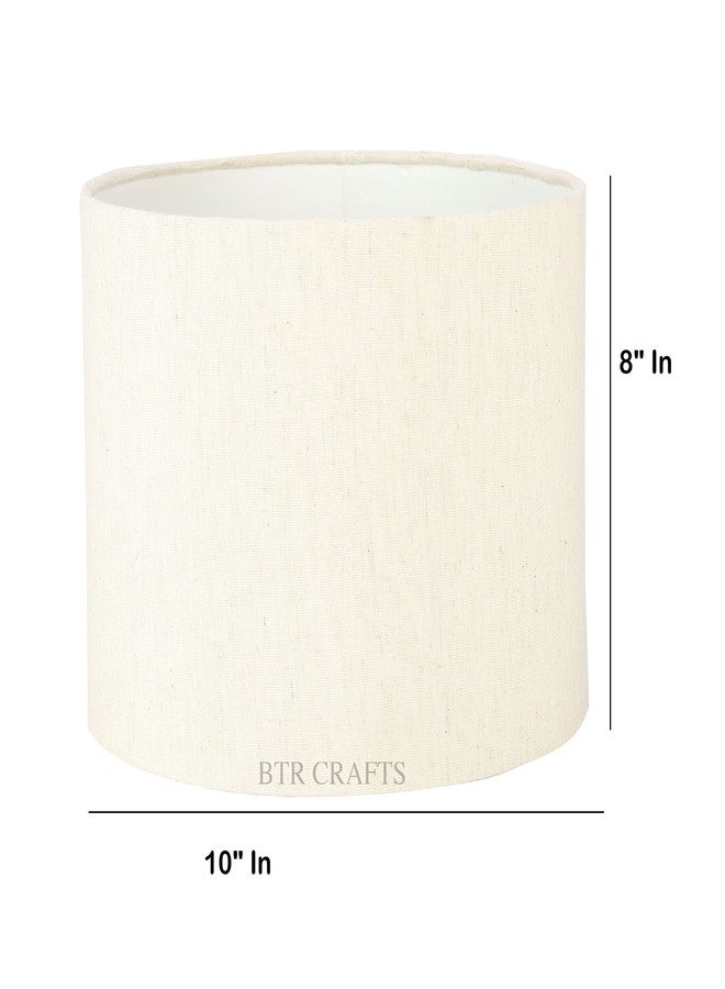 BTR CRAFTS غطاء مصباح بلون فريد من نوعه من BTR CRAFTS، غطاء أسطواني مرن بطول 10 بوصات، مناسب لمصابيح الطاولة والأرضية، وغرف النوم والمعيشة والطعام، والمقاهي والمنتجعات والفنادق والمطاعم. - Image 4