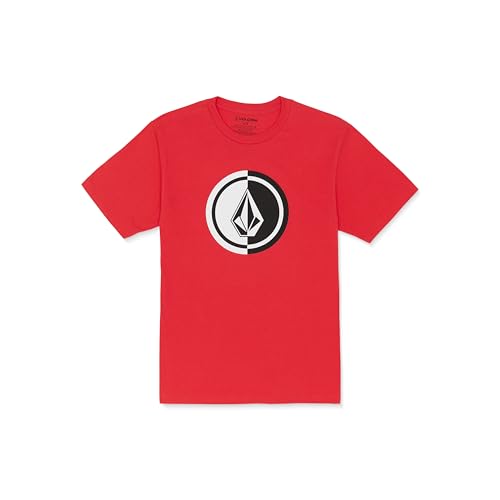 Volcom Men's Mega Circle Short Sleeve Tee, Ribbon Red, Small - Image 1