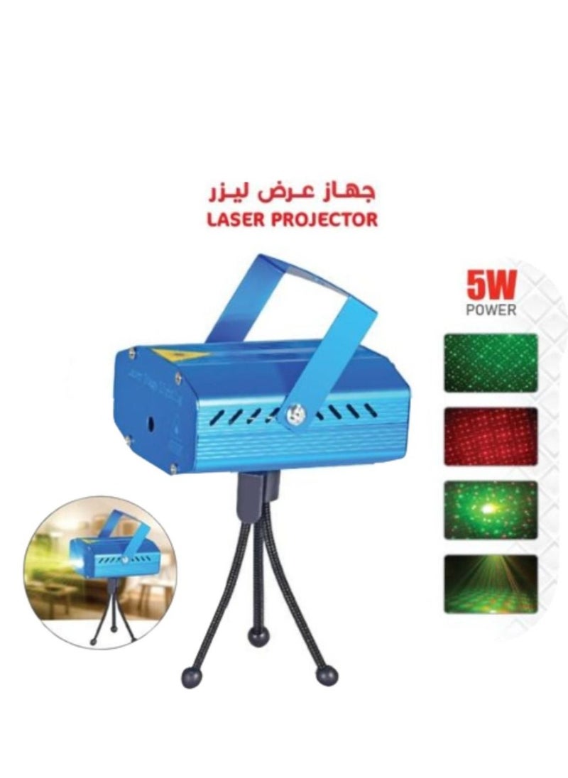 Laser device with lighting effects for home and parties 