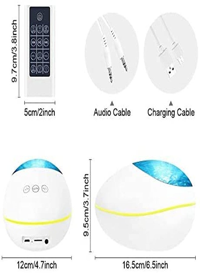 Ritmo مصباح ريتومو لاكي ستون لعرض صور المحيط، مصباح عرض متعدد الوظائف ومتين مع جهاز تحكم عن بعد، مثالي لغرفة النوم، مناسب للأطفال والكبار، لتزيين الحفلات - Image 5