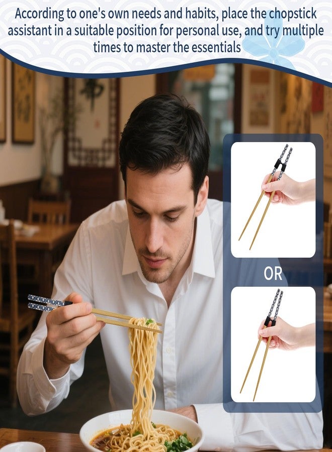 braxan 7PCS Training Chopsticks for Adults & Kids - Chopsticks for Beginners Learning Set | Japanese Style Wooden Training Chopstick, Reusable & Dishwasher Safe (8.86 Inch)​ - Image 4