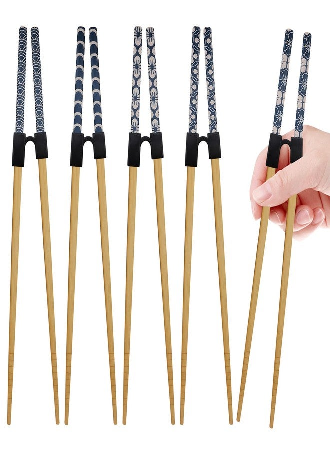braxan 7PCS Training Chopsticks for Adults & Kids - Chopsticks for Beginners Learning Set | Japanese Style Wooden Training Chopstick, Reusable & Dishwasher Safe (8.86 Inch)​ - Image 1