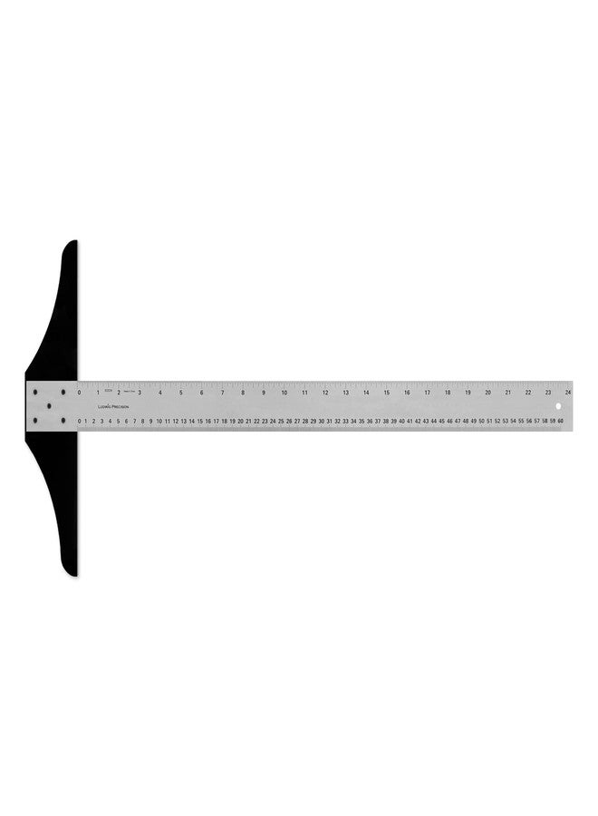 Ludwig Precision Heavy-Duty Aluminum T-Square for Art, Framing & Drafting, 24-inch - Image 1