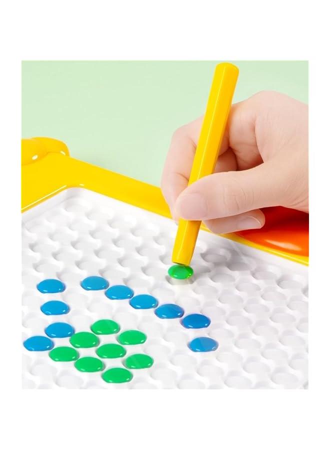 HOOKOR Magnetic Drawing Board for Toddlers, Large Doodle Board with Magnetic Pen and Beads, Magnetic Dot Art, Montessori Educational Preschool Toy, Travel Toys for 3 4 5 6 Year Old Boys Girls (Duck) - Image 3