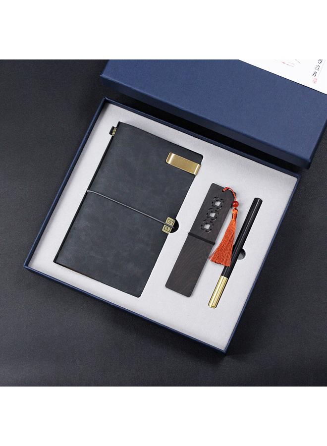 Bluejw 2025 New Pu Hand Book Stationery Suit Creative And Practical Business Meeting Gift Notepad Can Print Logo - Image 4