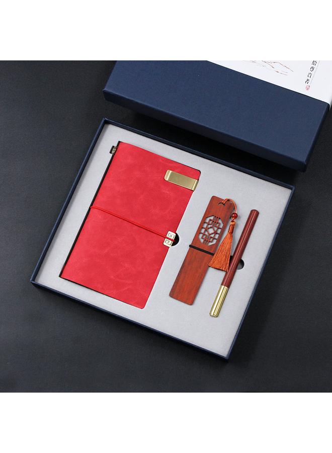 Bluejw 2025 New Pu Hand Book Stationery Suit Creative And Practical Business Meeting Gift Notepad Can Print Logo - Image 3