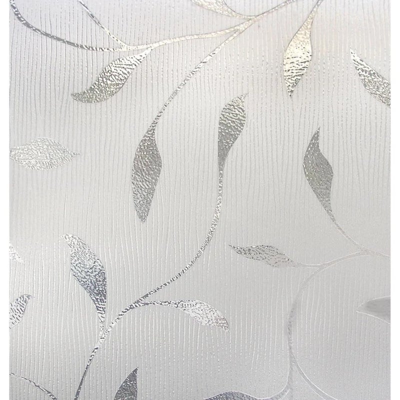 Privacy Engraved Window Films Decorative Glass Film Sunlight Protection Water Sticking Film for Office Bathroom Door Window Blinds 2M x 45CM Easy Apply and Remove Without Residue Film (Random Shapes) - Image 4