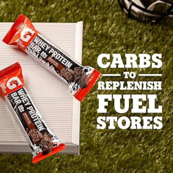 Gatorade ألواح استرداد بروتين مصل اللبن من غاتوريد بنكهة رقائق الشوكولاتة، 2.8 أونصة، 6 قطع - Image 3