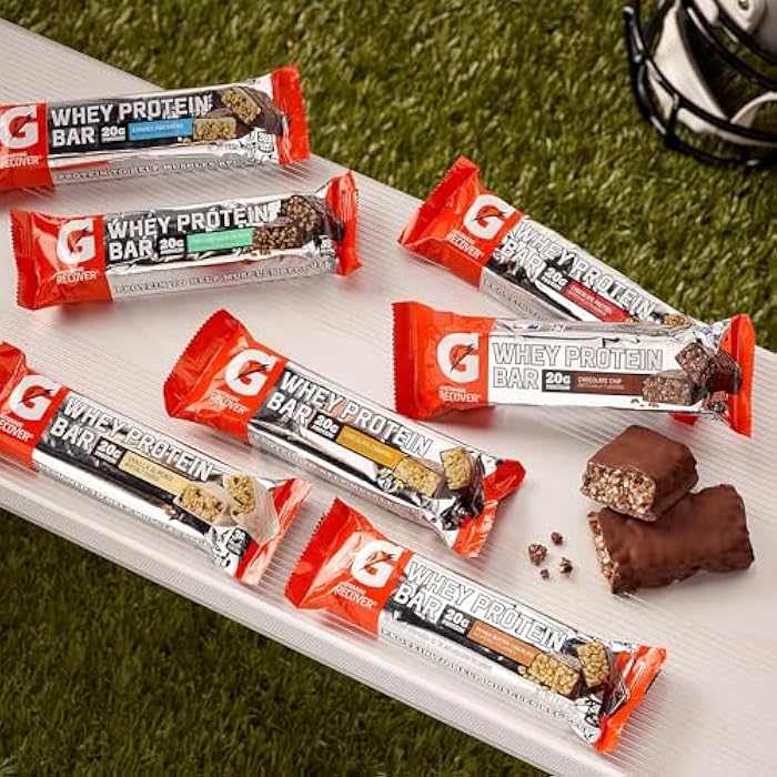 Gatorade ألواح استرداد بروتين مصل اللبن من غاتوريد بنكهة رقائق الشوكولاتة، 2.8 أونصة، 6 قطع - Image 4
