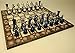 HPL Medieval Times Crusades Warrior Chess Set Blue White Maltese Cross with 16 12 Mosaic Color Board - Image 3