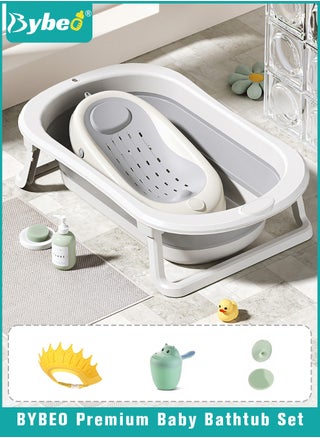 5 PCS Baby Bath Tub Foldable Bathtub With Baby Bath Chair + Shower Cap *1 + Washing Hair Shower Shampoo Cup *1 + Shampoo Brush *1 - pzsku/Z503035EAD719EF90E9A8Z/45/_/1716167864/af845156-0192-4a18-8312-fc315cb566a9