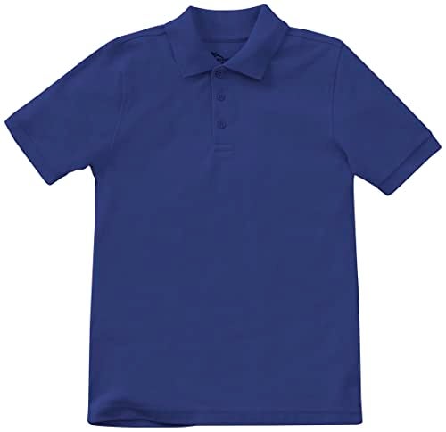 Classroom School Uniforms Kids' Toddler Preschool Unisex Short Sleeve Pique Polo, sos Royal Blue, 2T - Image 1