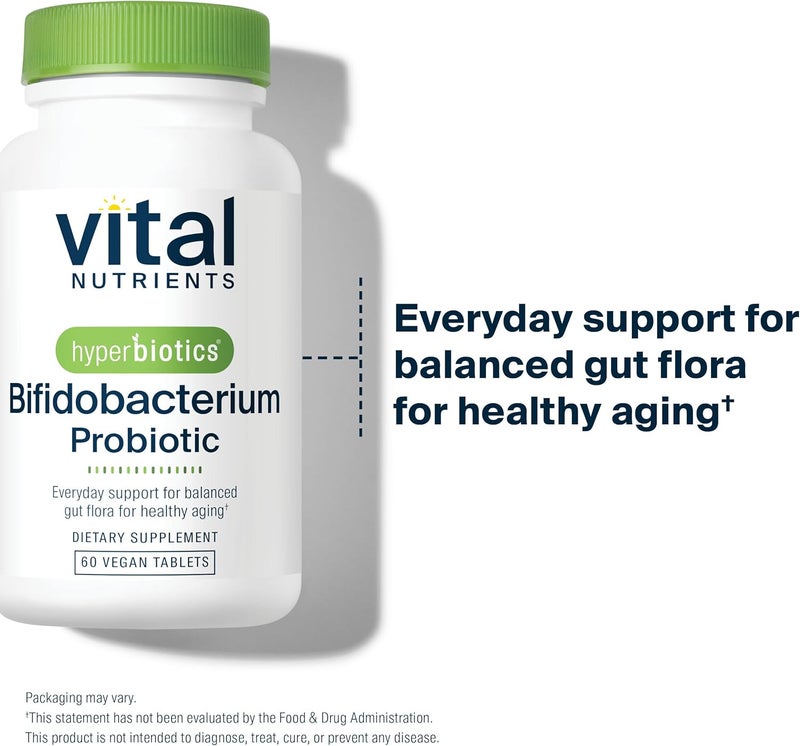 Hyperbiotics Vital Nutrients Bifidobacterium Probiotic  7 Targeted Strains  Supports Immune and Digestive Health for Older Adults  ShelfStable  Vegan  60 Tablets - Image 4