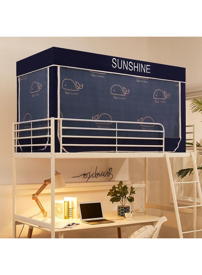 Bluejw Student Dormitory Bed Curtain Mosquito Net Bracket Integrated Dormitory Single Upper Bent Lower Bent Curtain Shading Bed Curtain - Image 1