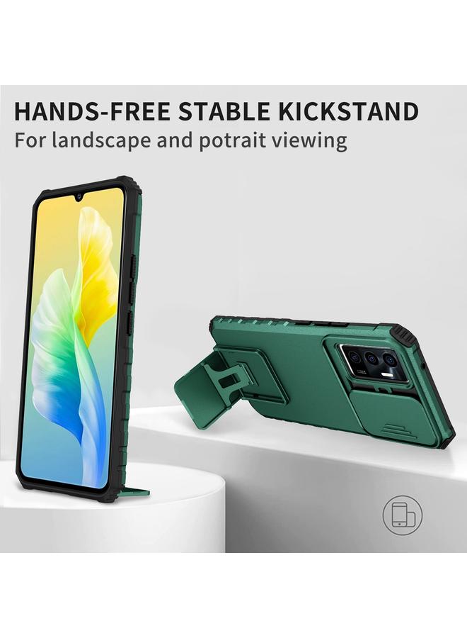 erorex Case For vivo V23e / S10e 5G Stereoscopic Holder Sliding Camshield Phone Case - Image 4