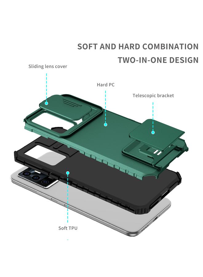erorex Case For vivo V23e / S10e 5G Stereoscopic Holder Sliding Camshield Phone Case - Image 2