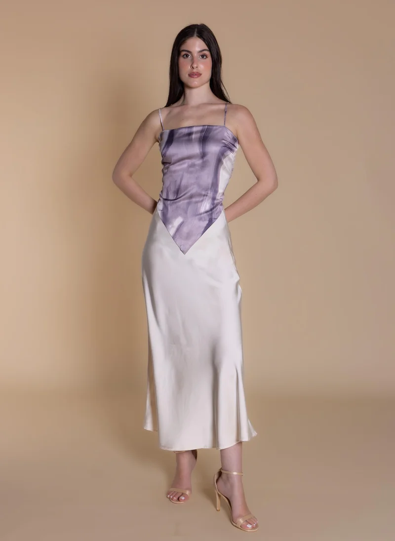 شايبس ABSTRACT PRINT SCARF TOP