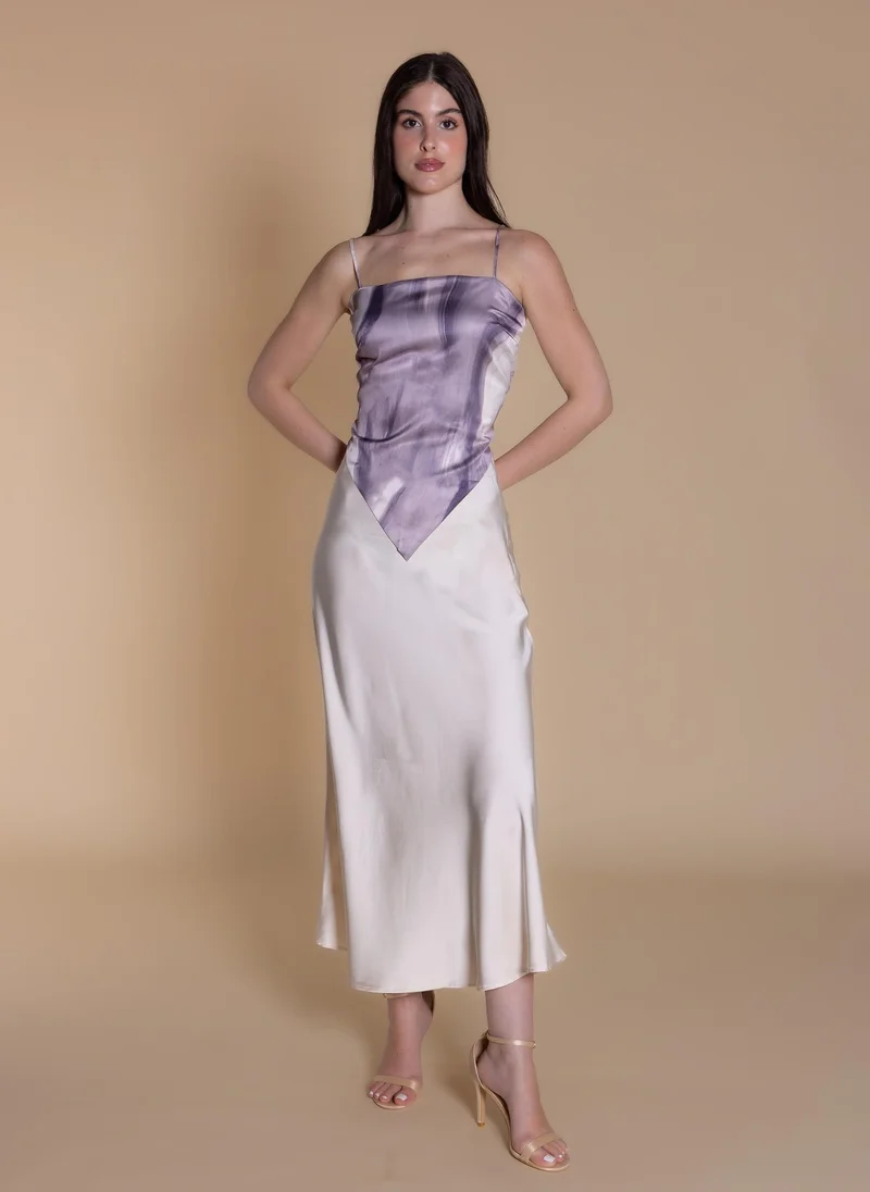 شايبس ABSTRACT PRINT SCARF TOP