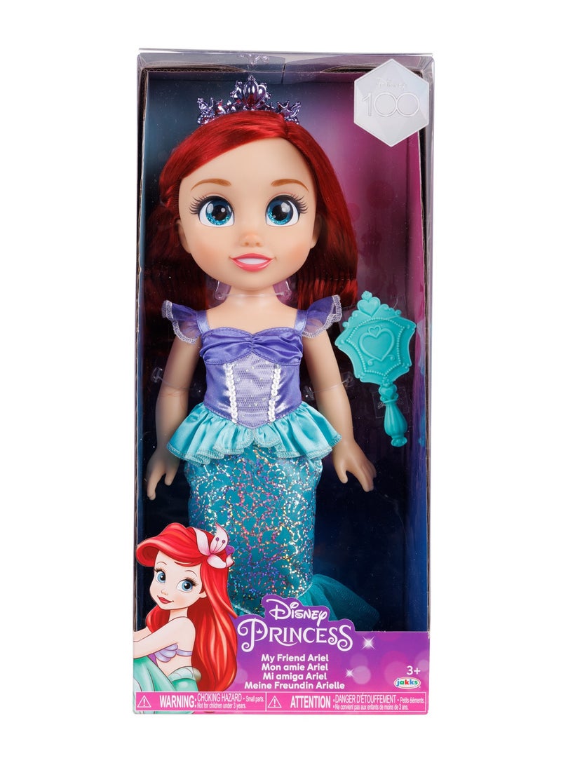 Disney Princess دمية أميرة ديزني الأساسية بعيون زجاجية 15 بوصة، قطعة واحدة متنوعة (قد يختلف الشخصية) | دمية أزياء | دمية قابلة للجمع | لعب تمثيلي | تنكر | هدية للأطفال - Image 5