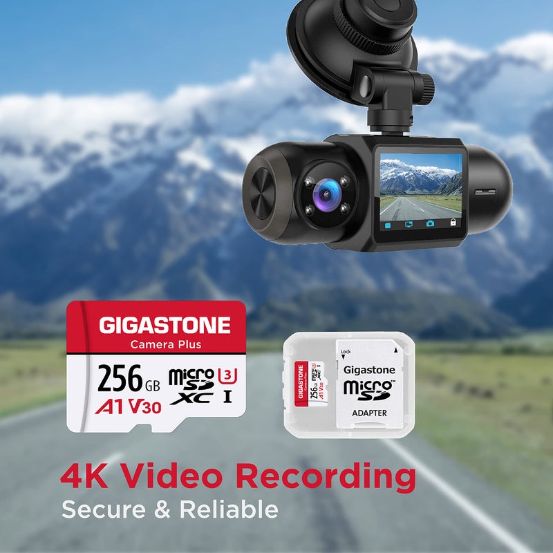 Gigastone 256GB Camera Plus Series Memory Card, Read Speed up to 100MB/s. Ideal for Full HD Video Gopro Drone Android Camera, A1 Micro SDXC Card with Mini Case and SD Adapter. - Image 5