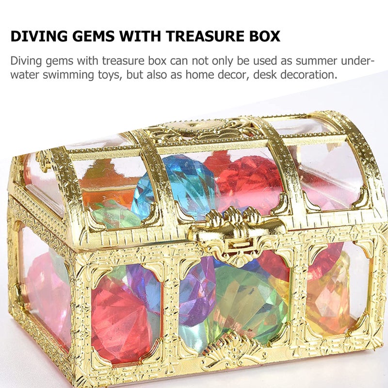 40 pcs Colorful Fake Toy Diving Pool Toy Simulated Model With Treasure Chest - Image 5