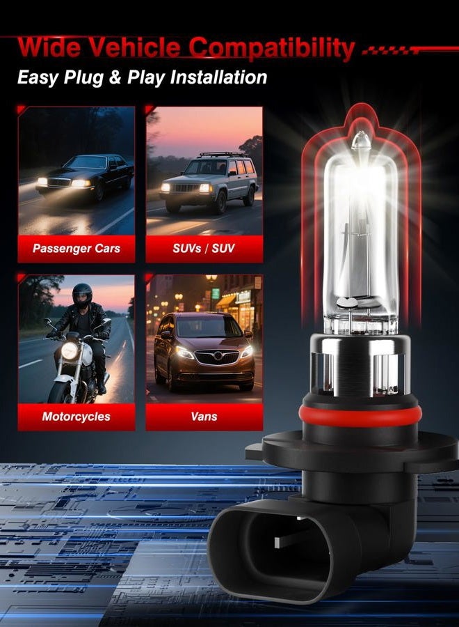 TURONEXIA 9005 HB3 Halogen Headlight Bulbs 3800K Warm White, High Low Beam Car Headlight Bulbs, 12V 65W Automotive Halogen Light Bulbs, 2 Pack - Image 4