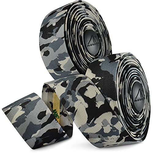 MARQUE Camouflage Road Bike Handlebar Tape – 2PCS per Set (Gray/Black) - Image 1