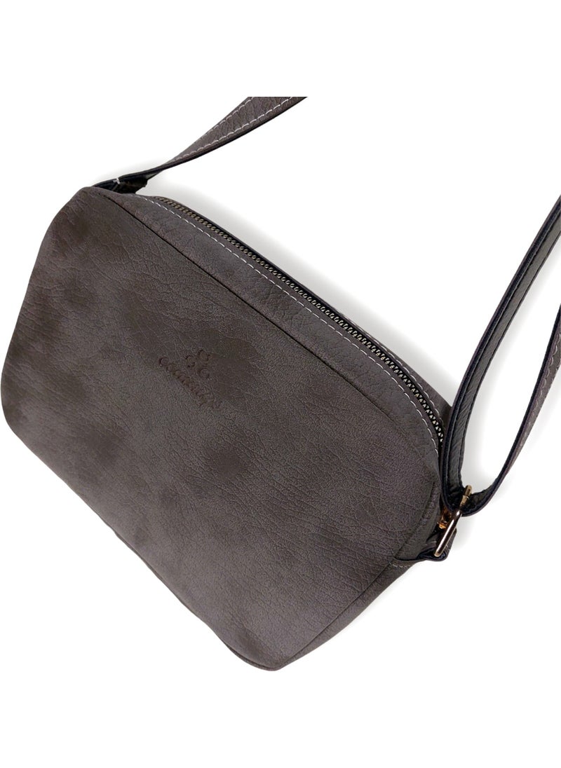 Cemmys - Adjustable Crossbody Zippered Urban Handbag Shoulder Bag for Women - Mink - Image 1