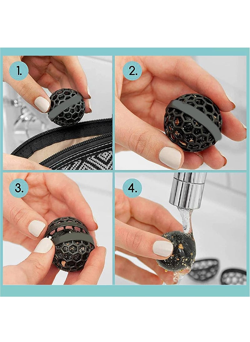 Excefore - Purse Cleaning Ball, 3Pcs Purse Ball Cleaner Keep your Bags Clean, Reusable Mini Cleaning Balls Sticky Inside Ball Picks up Dust, Dirt and Crumbs in Purse Cosmetic Bag Backpack Handbag(3 in 1) - Image 1