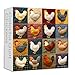 Larkipuzz Vintage Colorful Chicken Puzzles for Adults 1000 Pieces Cute Rooster Jigsaw Puzzles Quilting Art Unique Impossible Animal Patch Theme as Art Decor - Image 2