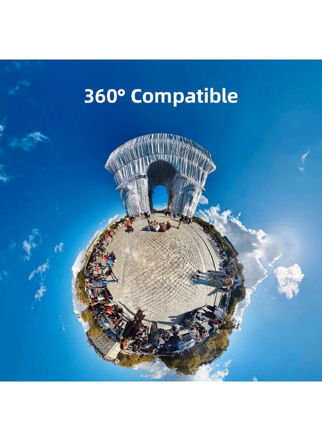 Generic - Aluminum Alloy Cage Frame for Insta360 X5 – Precision Fit Metal Housing with Cold Shoe & 1/4 Screw Mount – Expandable Bracket for Horizontal Shooting – Insta360 X5 Action Camera Protective Frame - Image 1