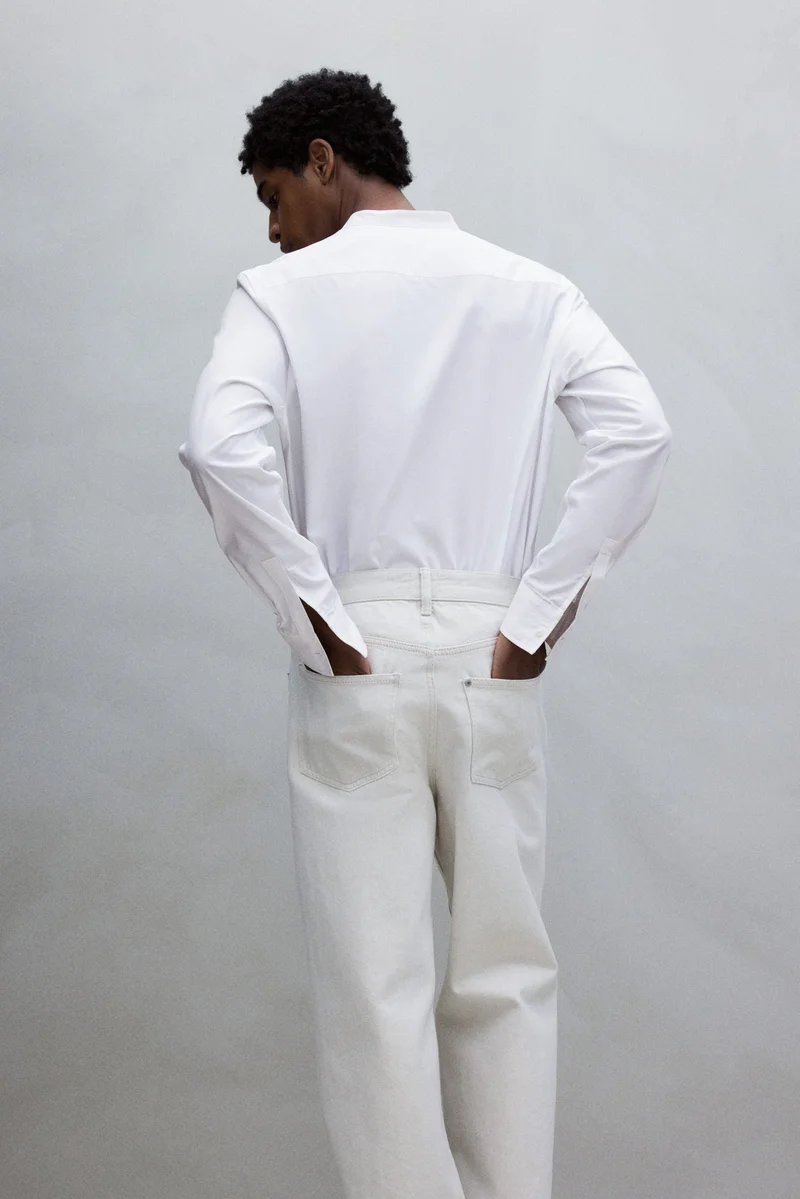 اتش اند ام Regular Fit Grandad shirt