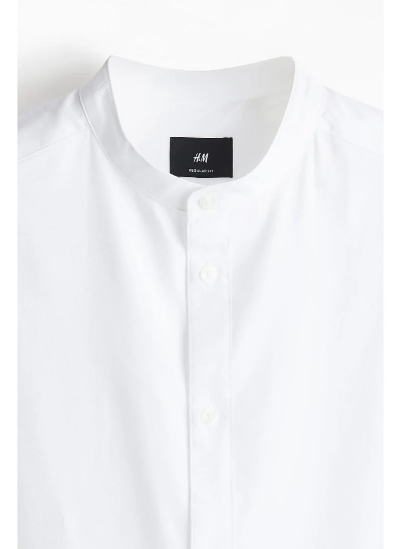 اتش اند ام Regular Fit Grandad shirt
