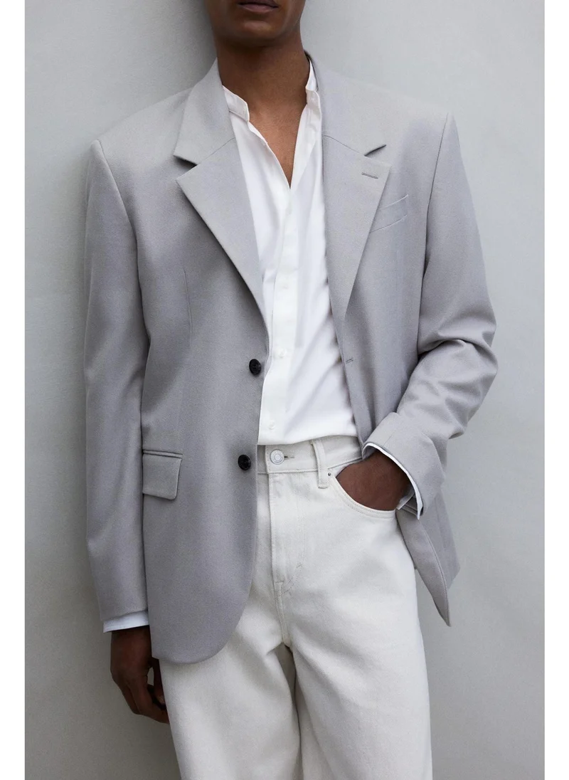 اتش اند ام Regular Fit Grandad shirt